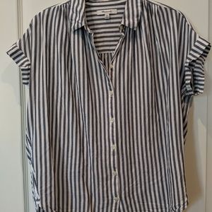Madewell Central chambray stripe top